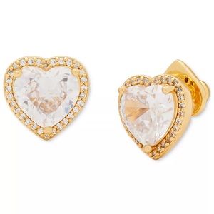 ✨Kate Spade-My Love Pavé Heart Studs✨